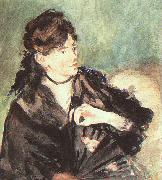 Edouard Manet Portrait of Berthe Morisot France oil painting artist